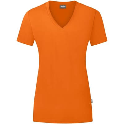 Jako Organic T-Shirt Dames - Oranje | Maat: 36