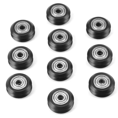 10 stuks 3D Printer POM Plastic Katrol Passief Rond Wiel Met Lager Katrol