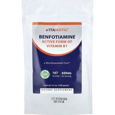 Vitamatic, Benfotiamine, 100g (3,5 oz)