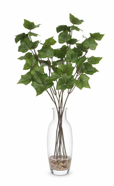 Bellatio Design Kunsttak / kunstbloem Hedera - 3x - 55 cm - groen - boeket opvulling bladgroen