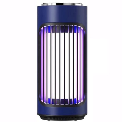 Muggenlamp-360°Antimuggen lamp-USB Elektrische UV insectendoder-Muggenvanger-Insectenlamp-Insectenvanger-Muggenmoordenaarlamp Voor Thuis, Keuken, Restaurant, Bakkerij, Balkon, Terras, (Kleur:Blauw)