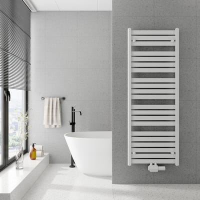 Radiatorconnect Designradiator Berlin – Wit – Middenaansluiting – 400 x 1200 mm.