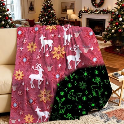 Lichtgevende Knuffeldeken Flanel voor Kinderen - Zacht en Warm - 150x200 cm