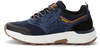 camel active Sneakers van nubuckleer en textiel - Maat menswear-43 - Blauw
