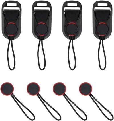 Camera Links - Snelkoppelingen - Camera Beveiligen - Hoge Trekkracht - 8 Stuks - Zwart