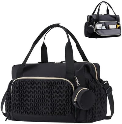 Dailygoods - Mommy Bag Multifunctionele luiertas, schoudertas met fopspeenetui, waterdichte babyluiertas voor reizen, strand, dagelijks gebruik