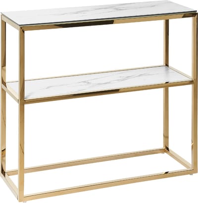 AZUSA - Consoletafel - Wit - Veiligheidsglas