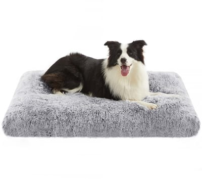 Feandrea - Hondenmand - Hondenbed met Zachte Vulling - Pluche Hondenmat - Wasbaar en Multifunctioneel