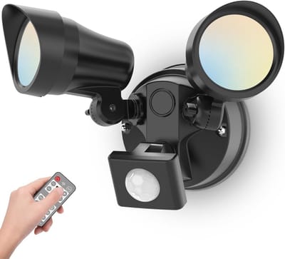 Dimbare LED Spotlight met Bewegingssensor voor Buiten - 25W, 2000LM, IP65 Waterdicht