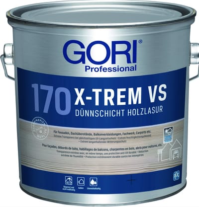 Gori - beits - 170 X-Trem DS - kleurloos transparant 2,5 l - buiten, vocht en uv