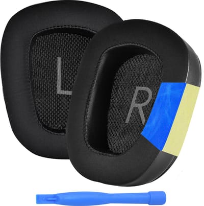 MMOBIEL Vervangende Oorkussens Geschikt voor Logitech G935/G933 Hoofdtelefoon – Cooling Gel Oorkussens voor G230, G231, G233, G332, G35, G430, G431, G432, G433, G533, G633, G633S, G635, G930 – Zwart