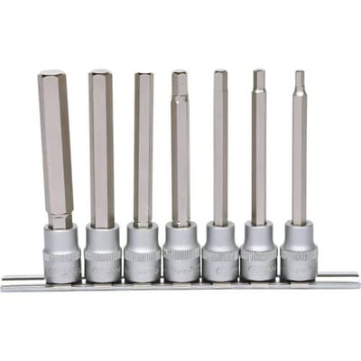 KS TOOLS 3/8" Bit-Steekmoersleutelset inbus lang 7-delig - 911.1560