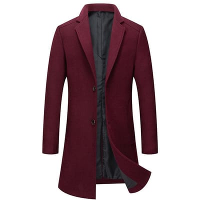Herfst en Winter Nieuwe Koreaanse Versie Heren Woljas Non-strijkende Katoen Woljas Slim Fit Heren 190 black