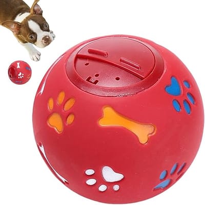 ECTEATOY® Honden speelgoed - Snackbal Honden- Voederdispenser - Interactief Hondenspeelgoed - Voor Hond Kat - rood