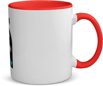 Akyol - duiken met eigen naam koffiemok - theemok - rood - Zwemmen - duiker - sport - 350 ML inhoud