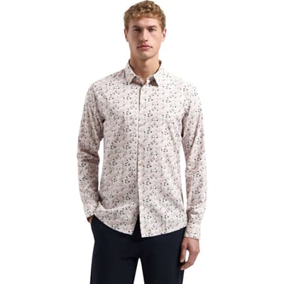 No Excess Shirt allover printed light mauve