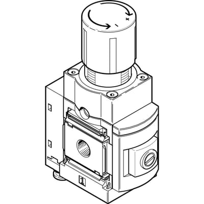 Festo Precisiedrukregelventiel G1/2'' 0.05-0.7bar 1600l/min - 534865 - P2WVU