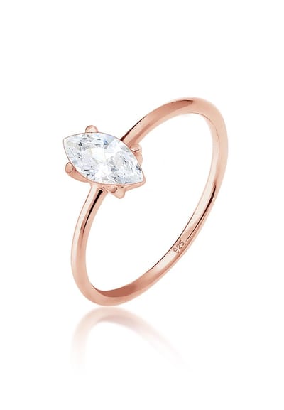 Elli - Ring - Elli Ringen Marquise zirconia minimalistisch 925 zilver - Dames
