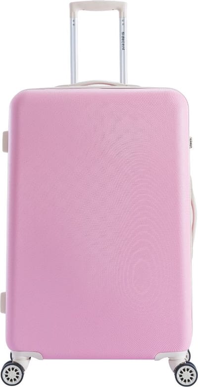 Decent STAR-MAXX Grote maat koffer 76x48x30 – Reiskoffer met wielen - Lichtgewicht koffer – Reiskoffer groot - Veilig TSA Cijferslot – Pastel Roze