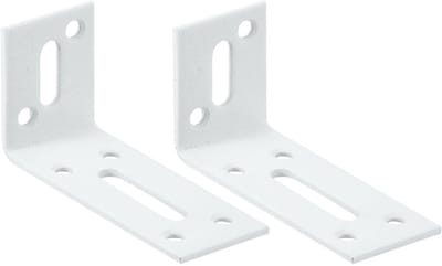 Dailygoody - Verstelbare hoek voor zware lasten - Hoekconnector - Roestvrij staal - Wit - Meubelreparatie - 90 graden hoek