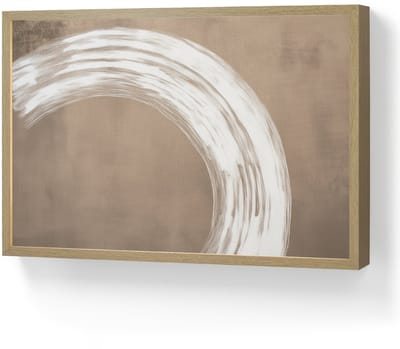 Wandlamp 60x40 cm - Oplaadbaar - Verf - Bruin - Japandi - Wandlampen binnen woonkamer - Slaapkamer lamp - Decoratieve nachtlamp - Vloerlamp draadloos