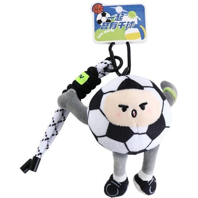 Nieuwe Serie Grappige Zachte Gesimuleerde Voetbal Pluche Hanger Pop Mode Hanger Koppel Levensgetrouwe Sleutelhanger Verjaardag Cool Cadeau white