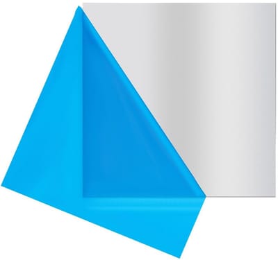 BRENZOOS- Aluminiumplaat 20 x 20 cm - Vierkante Metalen Plaat - 3 mm Dikte - Beschermfolie - Decoratie/Constructie - High-Performance