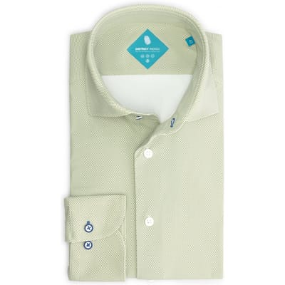 District Indigo Performance Overhemd Print Green (7.21.025.750 - 374)
