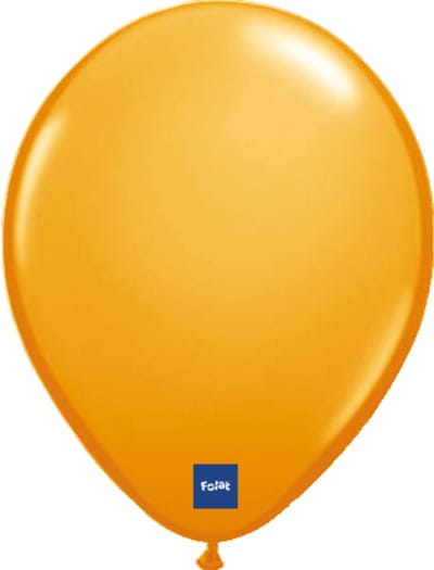 Folat - Folatex ballonnen Metallic Oranje 30 cm 100 stuks - WK voetbal 2026 - WK voetbal versiering - WK voetbal outfit - Nederland WK
