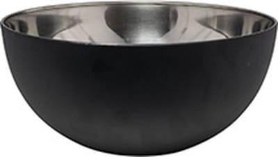 Schaal - Rvs - Ø23X11Cm - Mat - Zwart