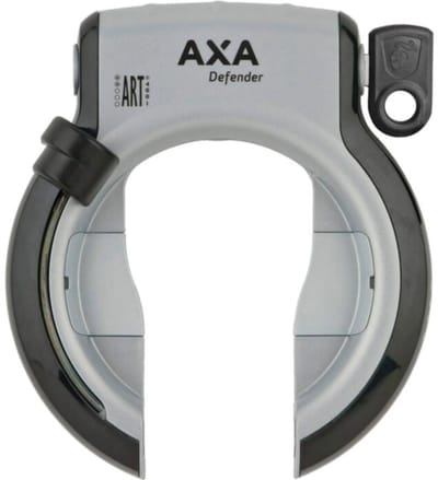 AXA Ringslot met anti-boorcilinder en gehard stalen beugel - Zilver/Zwart - Beveiligingsniveau 12
