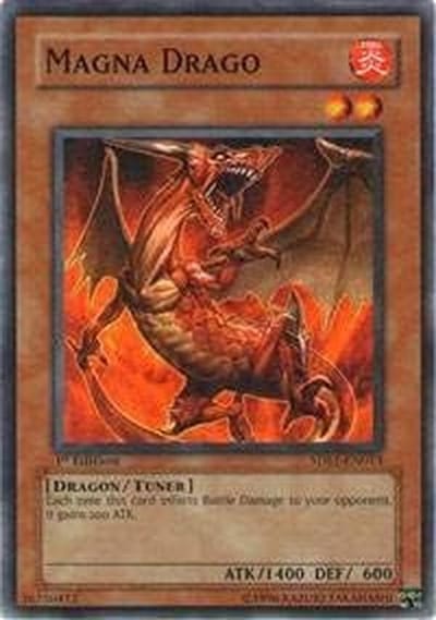 Yu-Gi-Oh! Kaart Magna Drago Starter Deck Speelkaart Onbeperkte Editie Gewone Zeldzaamheid
