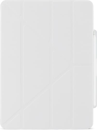 Pipetto Origami No3 Pencil hoesje iPad Pro 13 (M4) – 5-in-1 Standposities – Apple Pencil Compatibiliteit – Schokabsorptie en Auto Slaap-Waak Functionaliteit - Wit