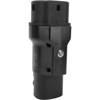 NACS naar Type 2 EV Adapter 250V 32A Hittebestendig Waterdicht Draagbare Elektrische Voertuig Oplaadadapter met Slot gray
