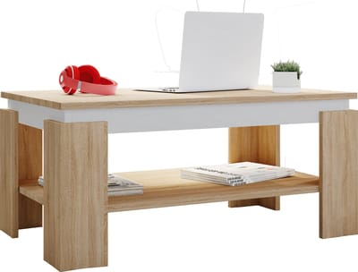 Houten bijzettafel Salontafel Sofa-tafel Woonkamertafel Rolas