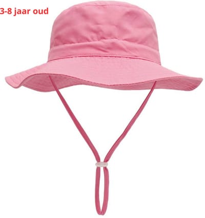 Bovista Zonnehoed - Reishoed - UV Beschermende Hoed - Bucket Hat - Festival - Pet - Hoedje Voor Kinderen - Hoofdbescherming - Roze - 3-8 Jaar
