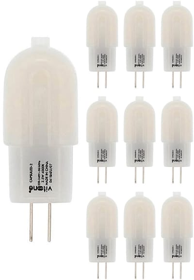VITO LED Capsule Steeklamp G4 - 2.5W (vervangt 20W) - 200lm - 2700K - 220-240V - Dimbaar - Ø16mm - Energiezuinig - 10 stuks