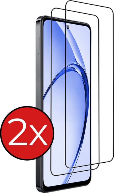 Screenprotector - 2 Stuks - Geschikt voor OPPO A80 - Full Cover - Beschermglas - Gehard Glas - Tempered Glass - Screen Protector