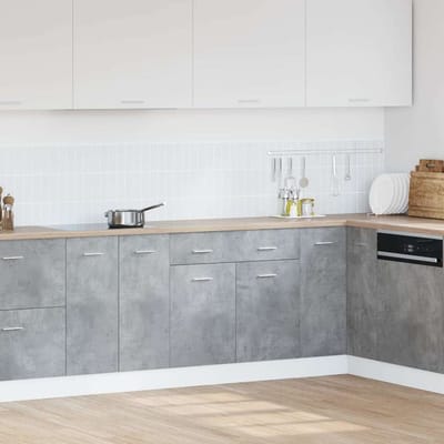 vidaXL - Onderkast - met - lade - Lyon - 80x46x81,5 - cm - bewerkt - hout - betongrijs