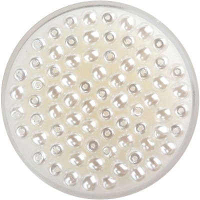 Crystal Renaissance glasparel, 4mm, 75 stuks - Sneeuwwit