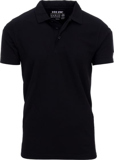 101 INC - Tactical polo Quick Dry (kleur: Zwart / maat: XL)