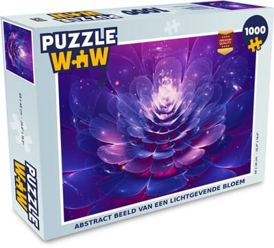 Puzzel Bloem - Licht - Abstract - Legpuzzel - Puzzel 1000 stukjes volwassenen