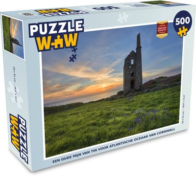 Puzzel Een oude mijn van tin voor Atlantische Oceaan van Cornwall - Legpuzzel - Puzzel 500 stukjes