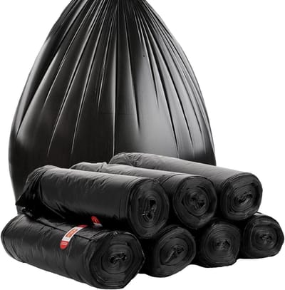 225 Stuks 40L Extra Sterke en Scheurbestendige Vuilniszakken voor Huishouden, Tuin en Kantoor, 60 x 80 cm (15 Rollen)