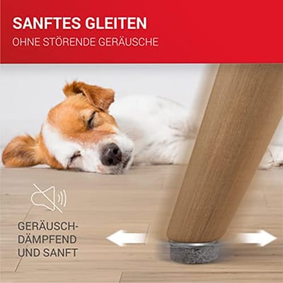 Ronde 30 mm Vilt Caps voor Stoelen - Premium Bescherming voor Meubelvoeten met Schroef