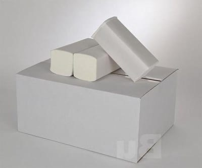 Papieren Handdoeken - Vouwhanddoeken Keukenrol - Hygiënisch Werken - ZZ-vouw - 3200 stuks - Wit