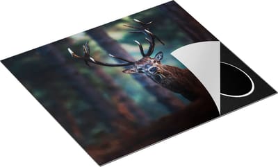 Chefcare Inductie Beschermer Hert in het Bos van Dicthbij - 60x50 cm - Afdekplaat Inductie - Kookplaat Beschermer - Inductie Mat