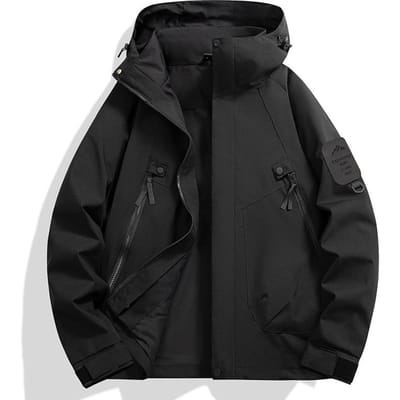 Nieuwe Jas voor Heren en Dames Outdoor Sporten Winddichte Waterdichte Jas Bergbeklimjas Bergkoppel 3XL black
