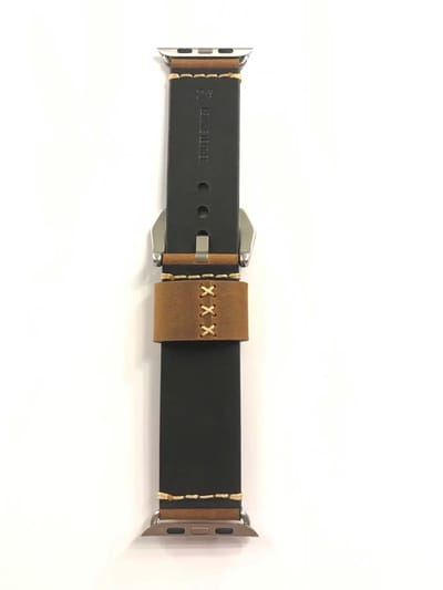 watchbands-shop.nl Leren bandje - Apple Watch Series 1/2/3/4 (38&40mm) - Bruin