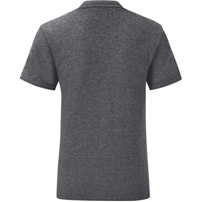 Fruit Of The Loom Heren Iconisch T-shirt (Donker Heather)